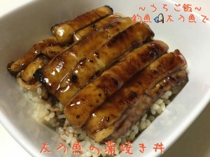 釣魚太刀魚で🎣太刀魚の蒲焼き丼