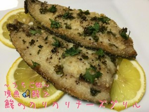 頂魚鯵で🎣鯵のカリカリチーズグリル