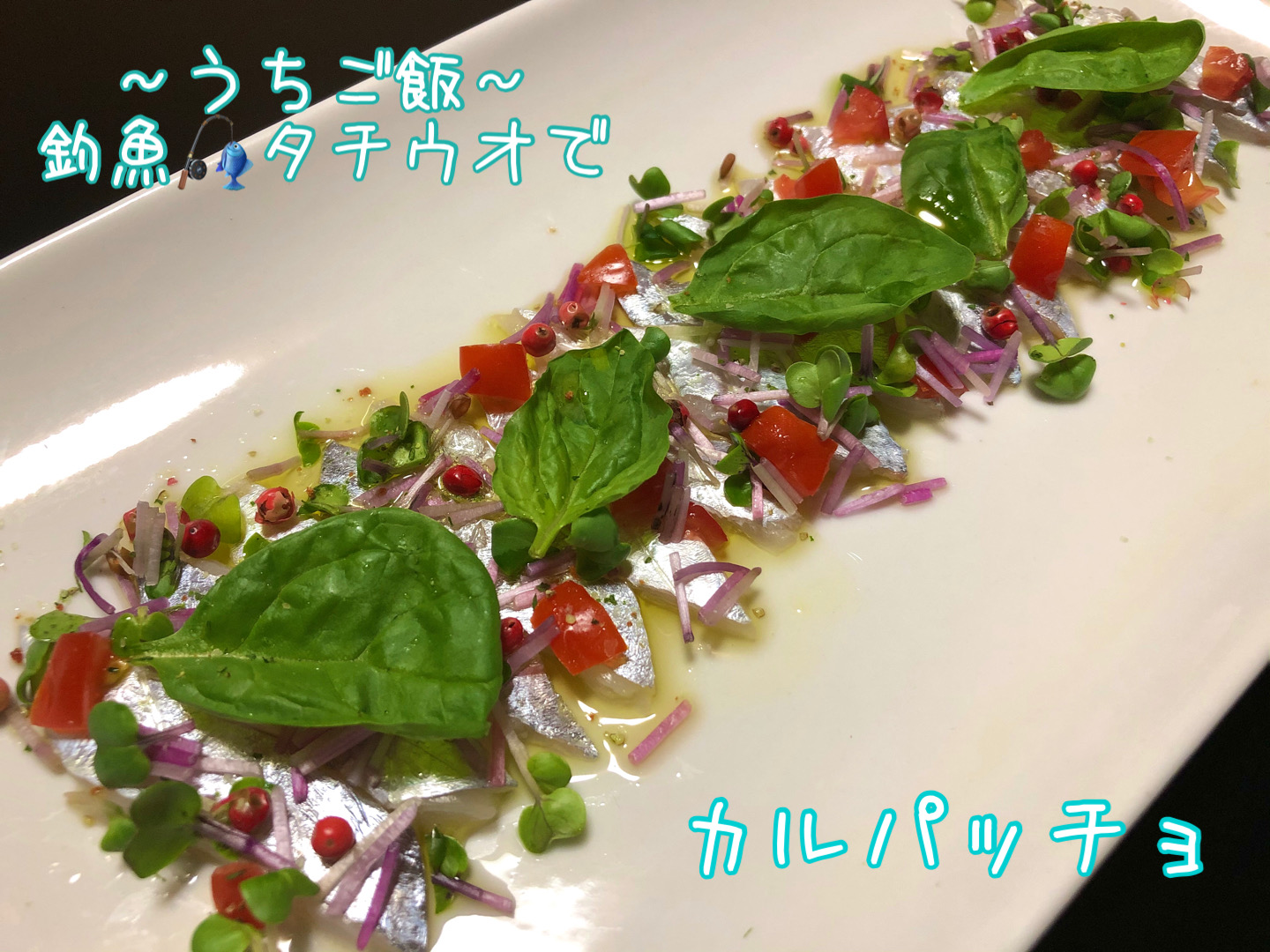 釣魚タチウオで🎣カルパッチョ