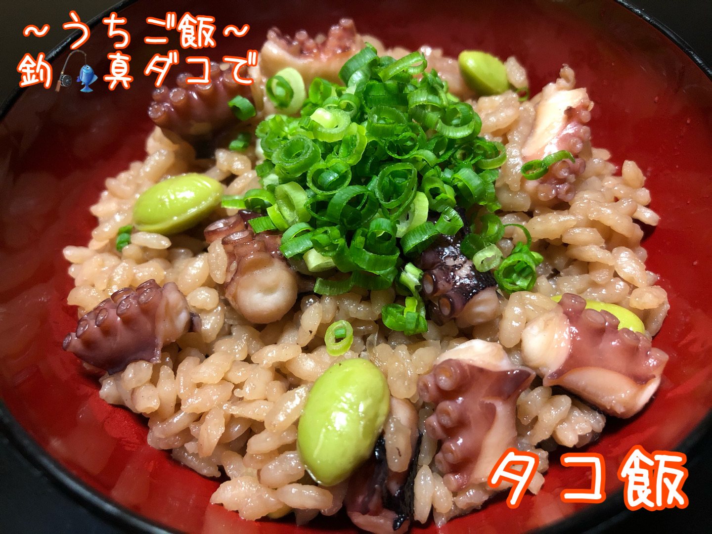 釣真ダコで🎣タコ飯